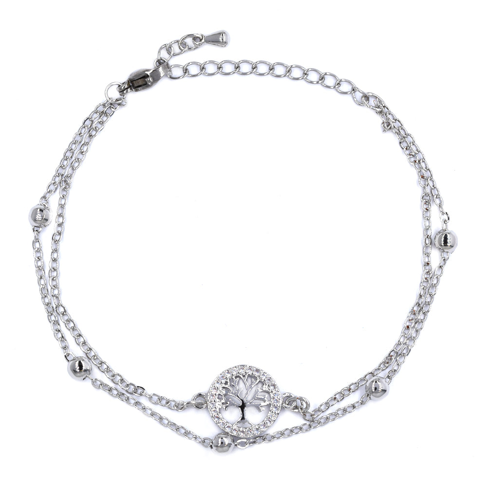 Premium Tree Of Life Bracelet With Cubic Zirconia