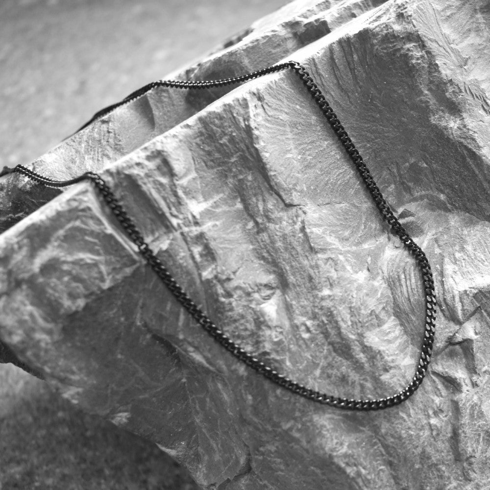 Stainless Steel 2mm wide curb 55cm chain