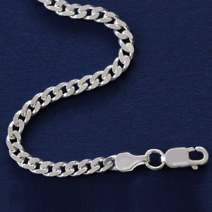 925 Sterling Silver Curb Bracelet - 3mm width