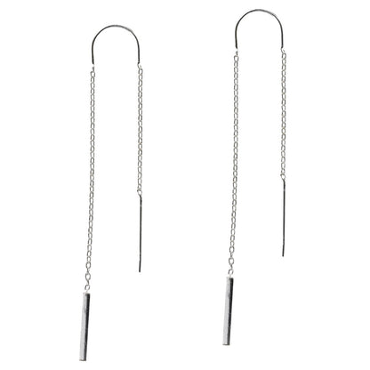 925 Sterling Silver Drop Threader Earrings