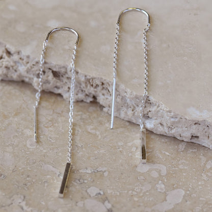 925 Sterling Silver Drop Threader Earrings