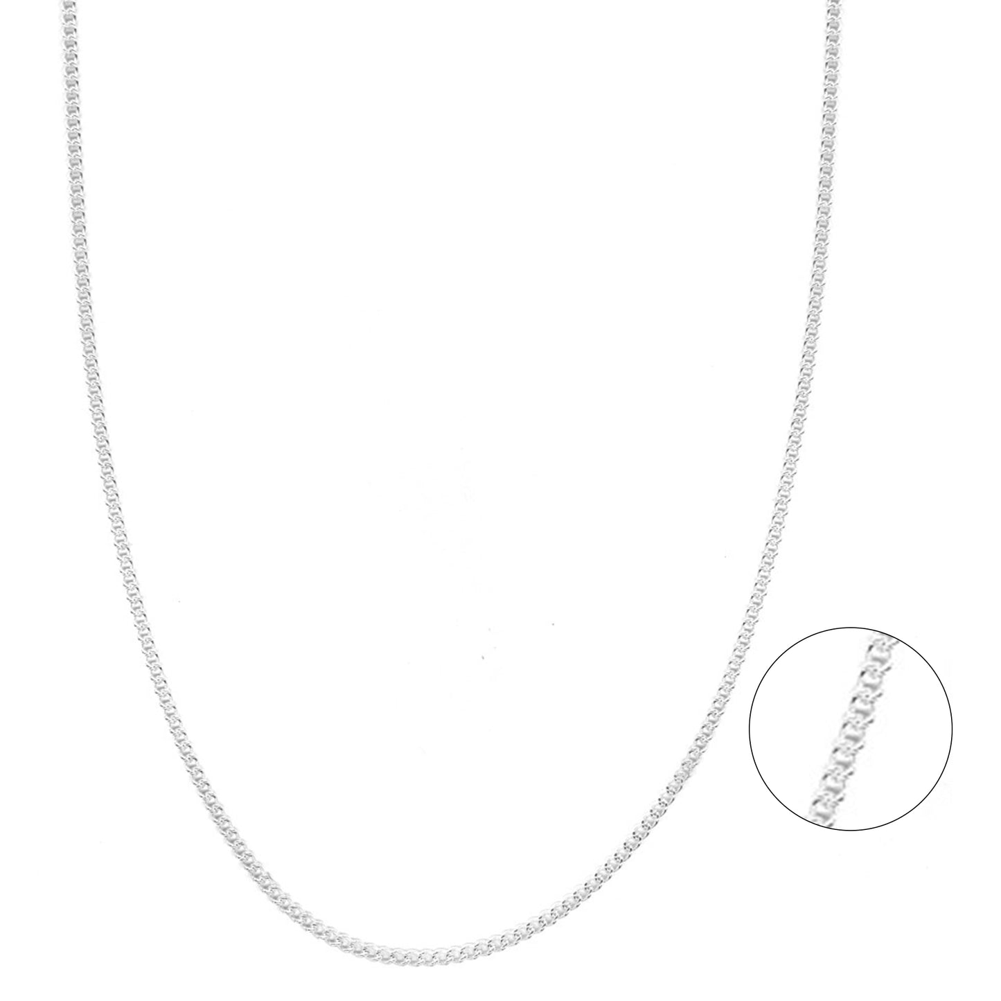 925 Sterling Silver Curb Chain