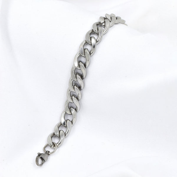 Stainless Steel 11mm Curb Link Bracelet