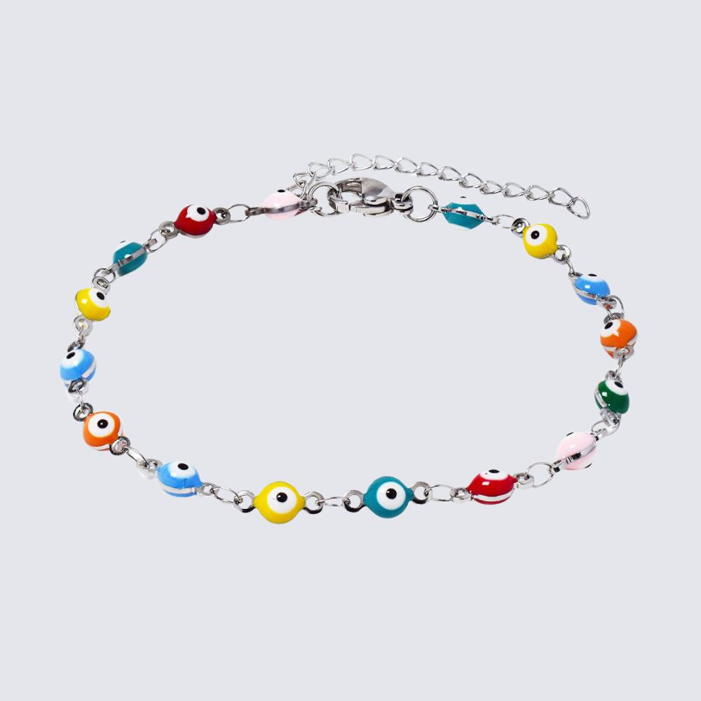 Stainless Steel Evil Eye Bracelet