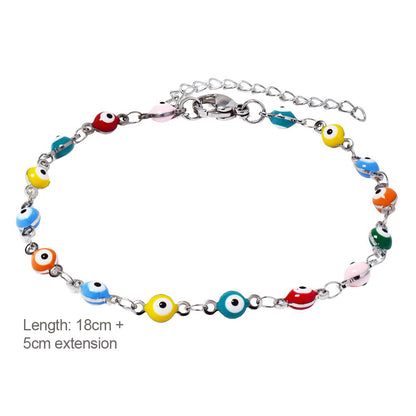 Stainless Steel Evil Eye Bracelet