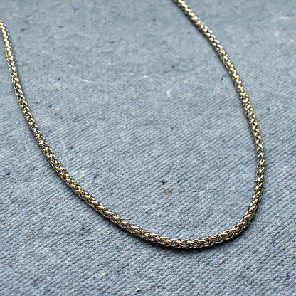 Stainless Steel 60cm Wheat-Link Chain Necklace - 3mm Wide