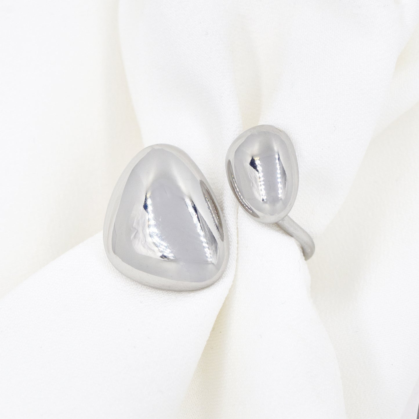 Stainless Steel Organic Shaped Open Ring