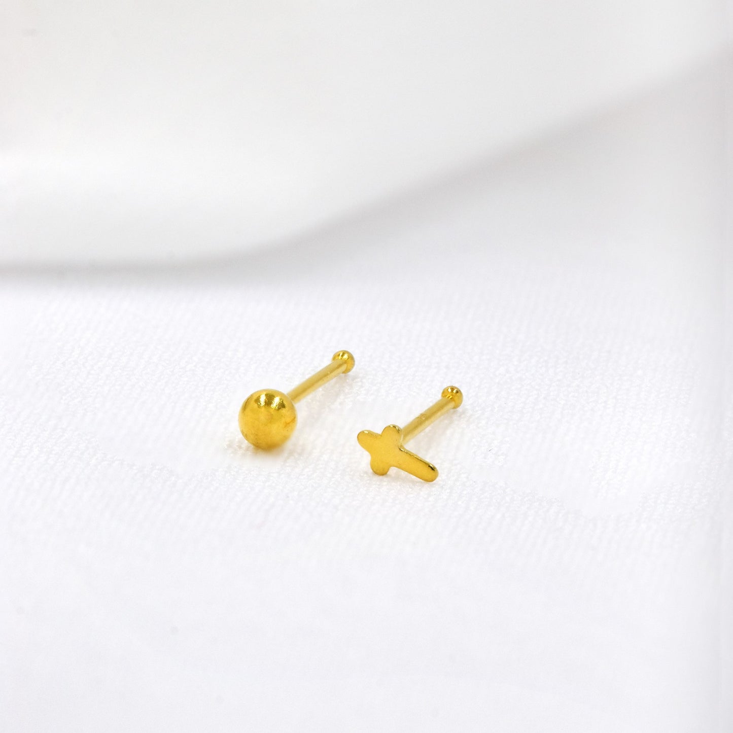 Silverbird 925 Sterling Silver 2 Pack Nose Studs