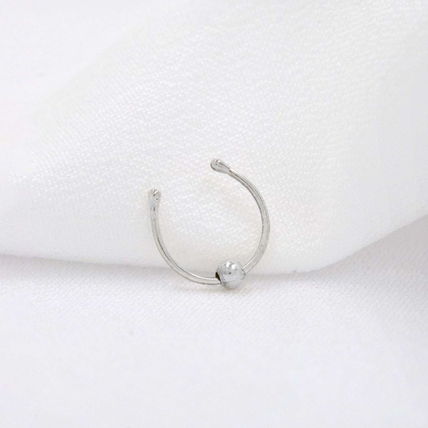 Silverbird 925 Sterling Silver Nose Ring With Ball