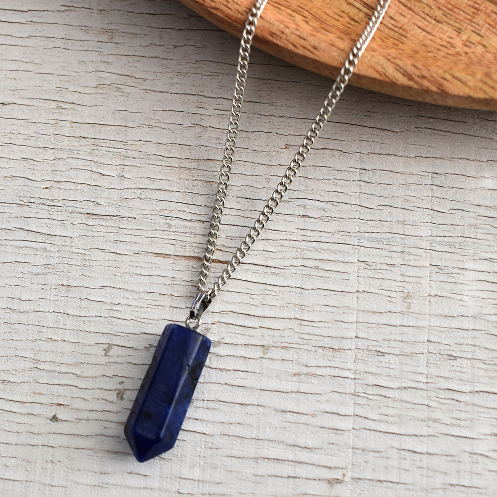 Fashion Natural Stone Pendant Necklace