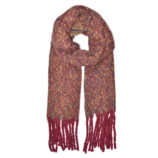 Lush Multi Tone Oversized Tassel scarf